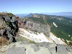 １９９９年に登った天狗岳が目前に見える。